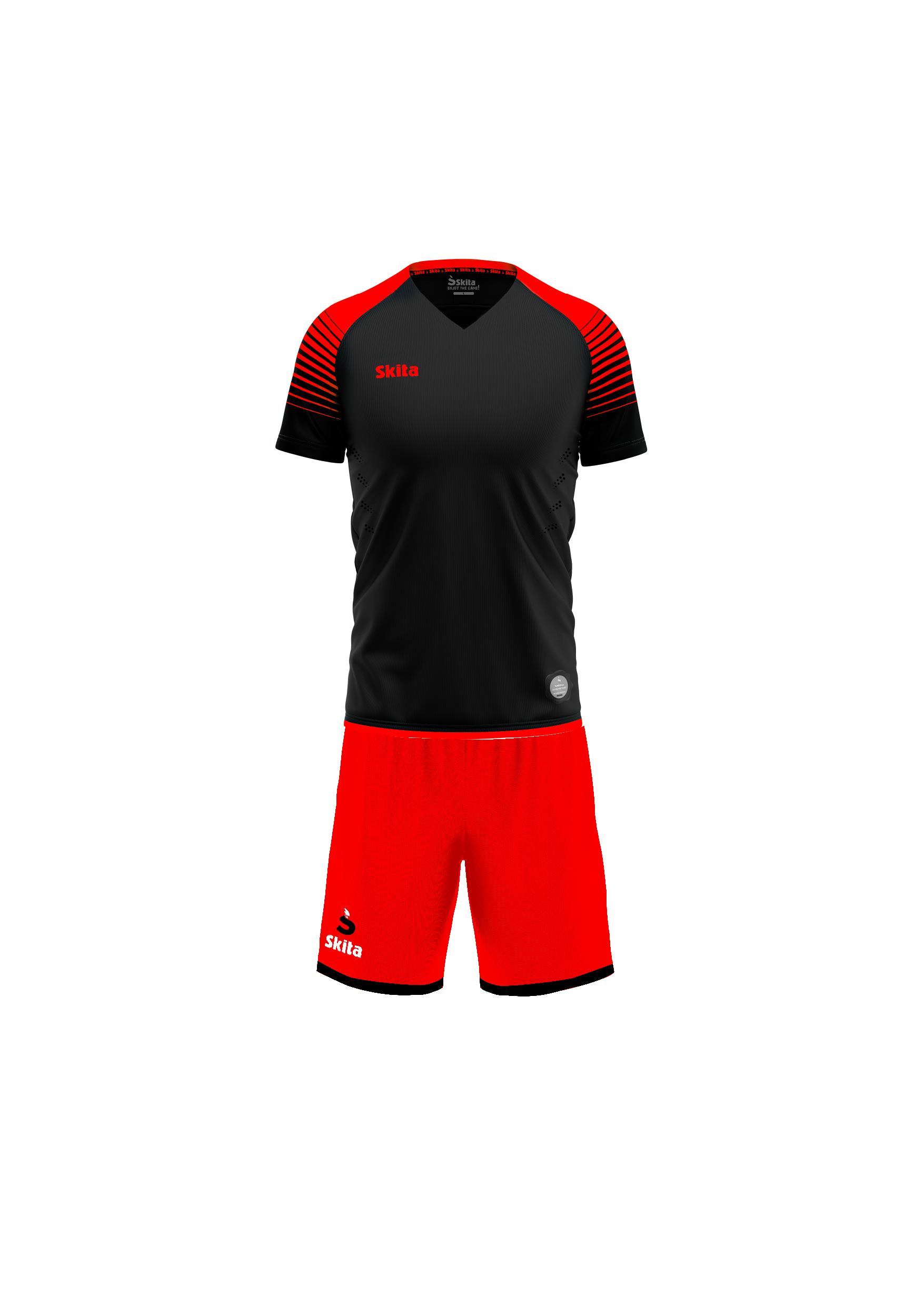 Maillot Short FARO (noir/rouge)